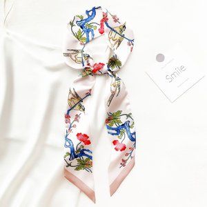 NEW Pink Birds Scarf / Twilly